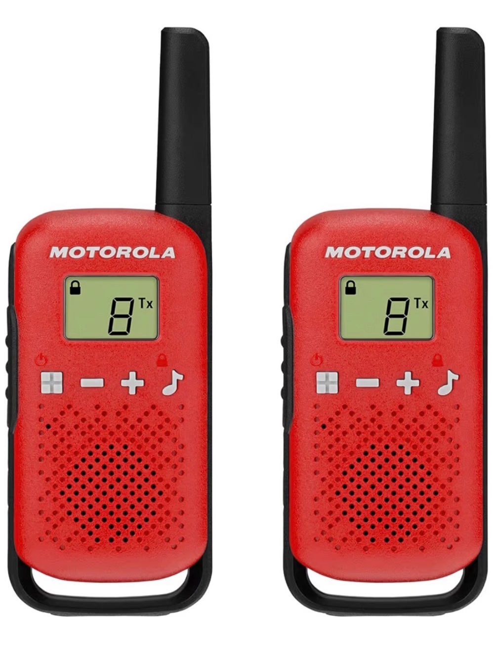 Motorola Solutions Talkabout T110 Two-Way Radio Red Twin Pack - NIB